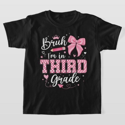 Bruh ik zit in de 3e klas Kids Shirt (Laagn)