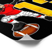 Bruh I'm 13 Year Old Football Player Boy 13th Birt Poster (Hoek)