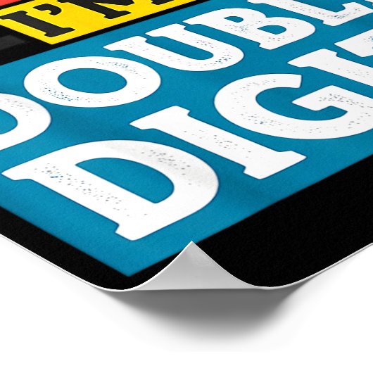 Bruh I'm Double Digits 10th Birthday 10 Year Old B Poster (Hoek)