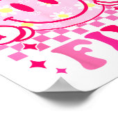 Bruh I'm Five 5 5th Birthday Girls Groovy 5 Years  Poster (Hoek)