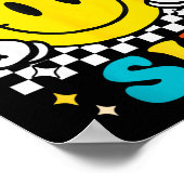 Bruh I'm Six 6 6th Birthday Groovy Boys Girls 6 Ye Poster (Hoek)