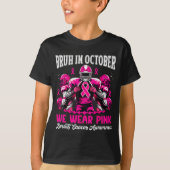 Bruh In October We Wear Nk Out Football Boys Breas T-shirt (Voorkant)