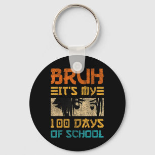 Bruh is mijn 100 dagen school Japan Kawaii manga Sleutelhanger