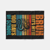 Bruh is mijn 100 dagen schooldraak 100ste dag van fleece deken (Voorkant (Horizontaal))