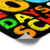 Bruh is mijn 100 dagen van schoolstudent 100e dag  poster (Hoek)