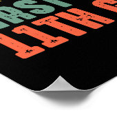 Bruh is mijn eerste dag van de 11e klas terug naar poster (Hoek)