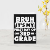 Bruh is mijn eerste dag van de 3e klas leraar teru kaart (Gele Bloem)