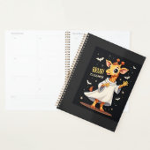 Bruh Its Halloween Funny Dabbing Ghost Giraffe Lon Planner (Display)