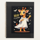 Bruh Its Halloween Funny Dabbing Ghost Giraffe Lon Planner (Voorkant)