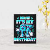 Bruh It's My Birthday 6 7 Six Seven Italian Brainr Kaart (Gele Bloem)