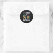 Bruh Its My Birthday Master Builder Dabbing Blocks Ronde Sticker (Tas)