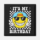 Bruh It's My Birthday Peace Sign Smile Birthday Fo Magneet (Voorkant)