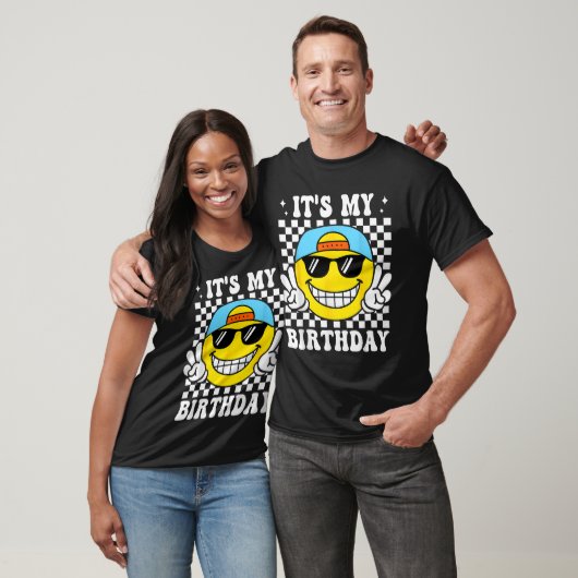 Bruh It's My Birthday Peace Sign Smile Birthday Fo T-shirt (Unisex)