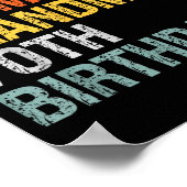 Bruh It's My Grandma's 70th Birthday Queen 70 Year Poster (Hoek)