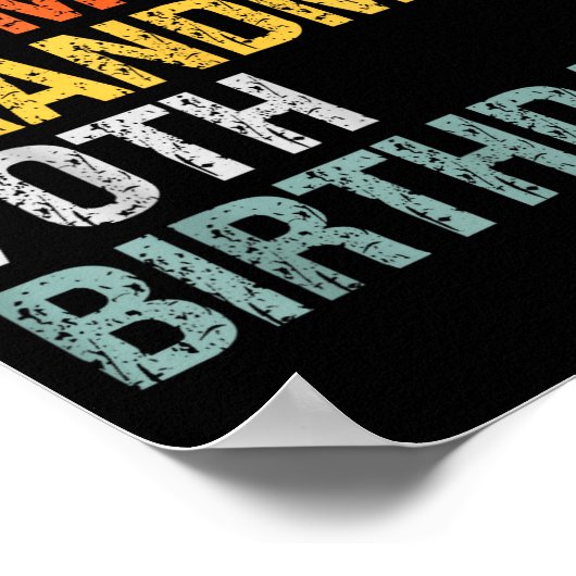 Bruh It's My Grandma's 70th Birthday Queen 70 Year Poster (Hoek)