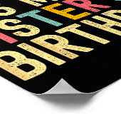 Bruh It's My Sister's Birthday Funny Birthday Brot Poster (Hoek)