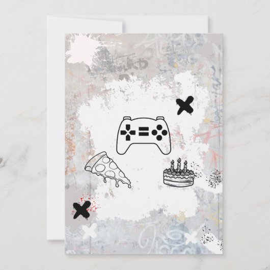 Bruh Jij In Videospel Tiener Jongen Verjaardag Kaart (Achterkant)