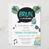 Bruh Jongen Grappig 11e 12e 13e 14e Tiener Tween Kaart (Voorkant)