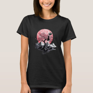 Bruh Kat Japanse Kunst Sakura Kersenbloesem Cadeau T-shirt