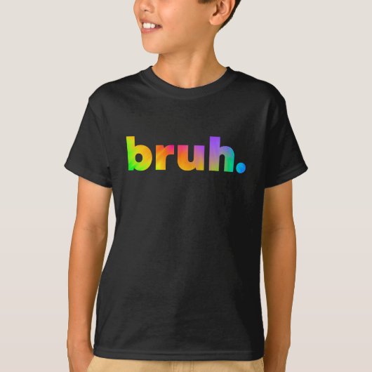 Bruh Kerel Bro Brah Tie Dye Sla T-shirt (Voorkant)