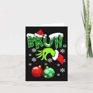Bruh Kerst Kinder Kerst Tiener Jongens Grappig Ker Kaart