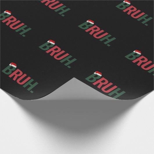 Bruh kerstcadeaus voor hem haar moeder papa broos cadeaupapier (Hoek)