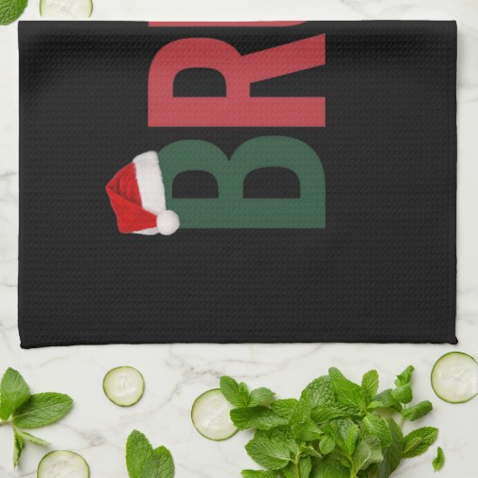 Bruh kerstcadeaus voor hem haar moeder papa broos  theedoek (Gevouwen)