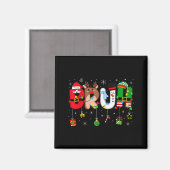 Bruh Kerstmis Kinderen Tiener Jongens Grappige Ker Magneet (Voorkant / Achterkant)