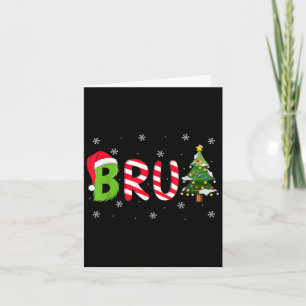 Bruh Kerstmis zeggen Bro Funny Mannen Jongens Bruh Kaart