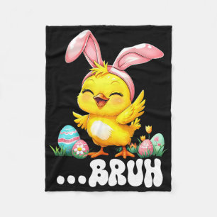 Bruh Kip Dabbing Gelukkig Pasen Eieren Jongens Mei Fleece Deken