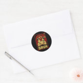 Bruh Kip Game Grappige Video Game Controller Gami Ronde Sticker (Envelop)