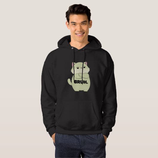 Bruh Kitty Hoodie (Voorkant volledig)