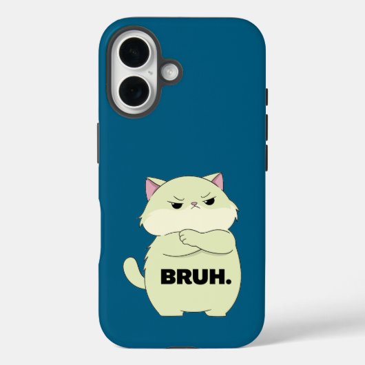 Bruh Kitty Iphone Hoesje (Achterkant)
