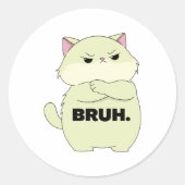 Bruh Kitty Sticker (Voorkant)