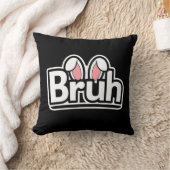 Bruh Konijnenoren Cute Meme Grafisch Kussen (Deken)