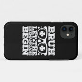 Bruh laat de grapjes beginnen St. Patrick's Dag Case-Mate iPhone Case (Achterkant (horizontaal))