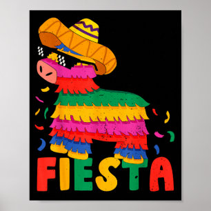 Bruh Laten we feest vieren Cinco Mayo Pinata Grapp Poster
