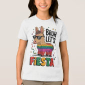Bruh Lets Fiesta Cinco Mayo Pinata Grappig Mexicaa Tri-Blend Shirt (Voorkant)