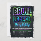 Bruh Lock In Birthday Kaart (Voorkant)