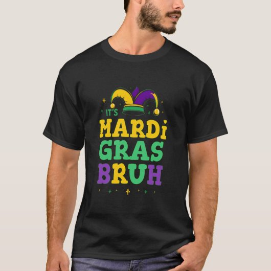 Bruh Mardi Gras Extravaganza T-shirt (Voorkant)