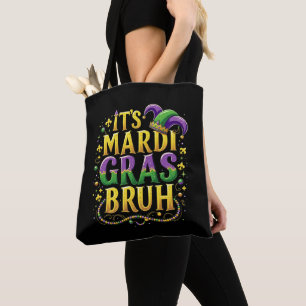Bruh Mardi Gras – Grappig en feestelijk carnaval Tote Bag