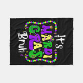 Bruh Mardi Gras Teens Boys Kids Mardi Gras Fleece Deken (Voorkant (Horizontaal))