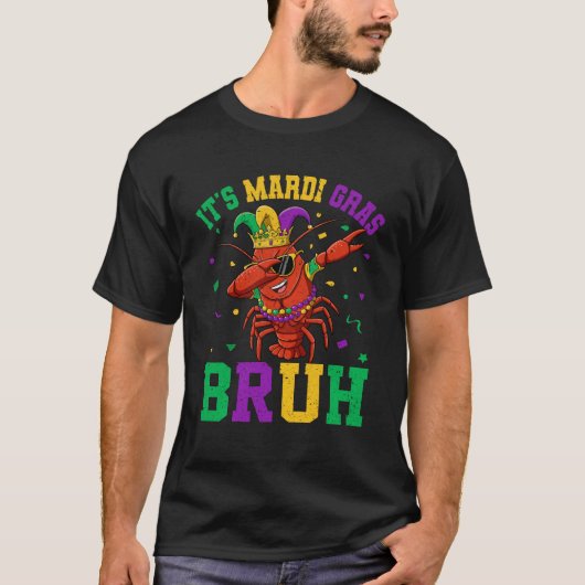 Bruh Mardi Gras Tiener Jongens Kinder Mardi Gras 2 T-shirt (Voorkant)
