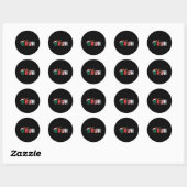 Bruh Meme Christmas Ronde Sticker (Vel)