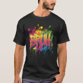 Bruh Meme Funny Christmas Gezegde Bro Groeten Teen T-shirt (Voorkant)