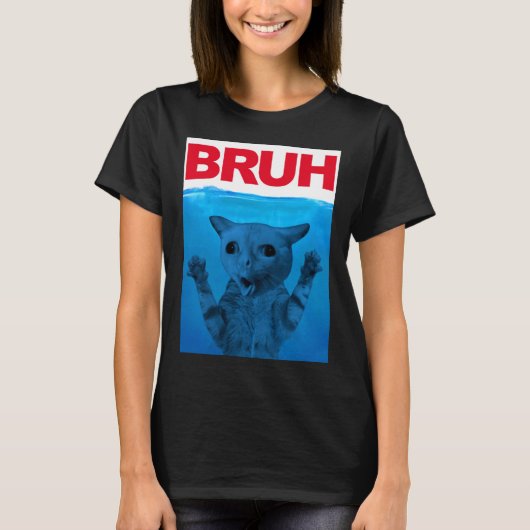 Bruh Meme Funny Gezegde Brother Greeting Tiener Bo T-shirt (Voorkant)
