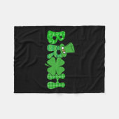 Bruh Meme Funny St Patricks Day Shamrock Iers Fleece Deken (Voorkant (Horizontaal))