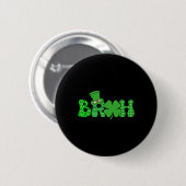 Bruh Meme Funny St Patricks Day Shamrock Iers Ronde Button 5,7 Cm (Voorkant /achterkant)