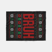 Bruh Meme Gezegde Bro Groeten Tiener Jongens Manne Fleece Deken (Voorkant (Horizontaal))