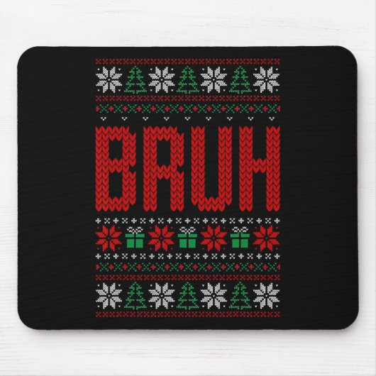 Bruh Meme Gezegde Bro Groeten Tiener Jongens Manne Muismat (Voorkant)